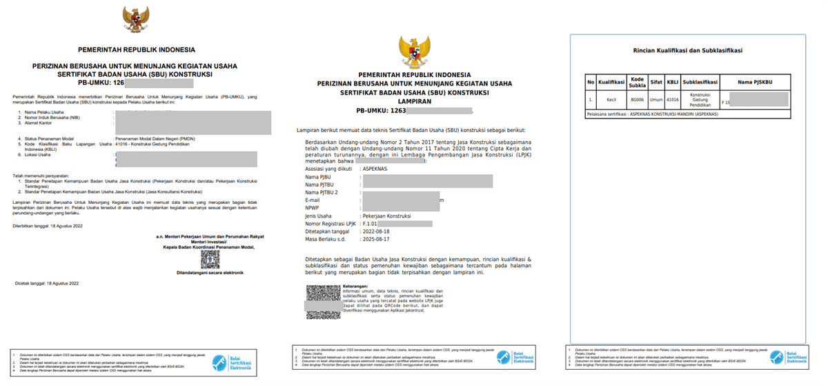Contoh Format SBU Jasa Konstruksi Baru 2022 - dzkkonstruksi.com