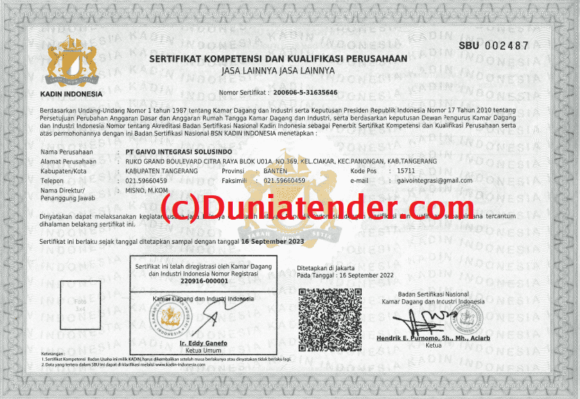Contoh SBU Non Konstruksi Lembar 1 - dzkkonstruksi.com